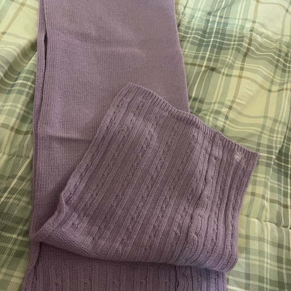 NWOT-Ralph Lauren lavender/purple matching SCARF & GLOVE Set - Picture 5 of 7